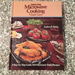 Cookbook Microwave Southern Living Cooking Made Easy Oxmoor House hardcover food